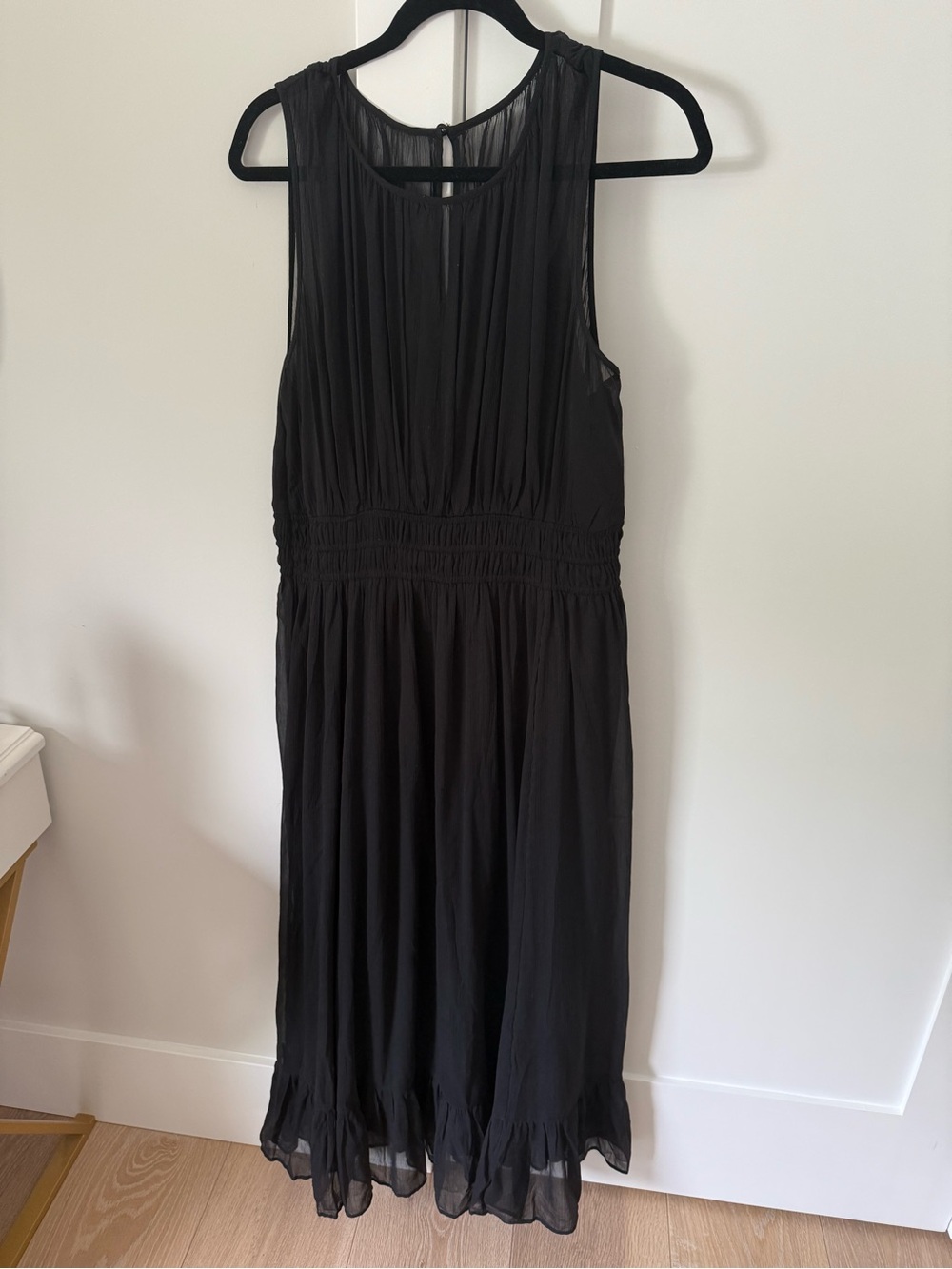Classic Black Sleeveless Maxi Dress